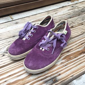 Simple Brand Eco Sneaks in Purple Suede, size 7